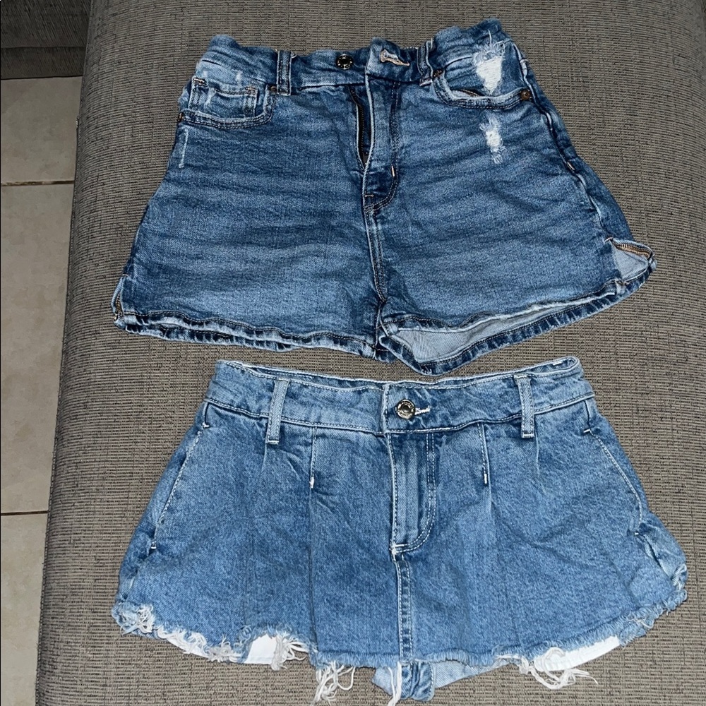 Bershka & American eagle Denim Shorts and Skort Set